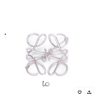 Loewe signature logo brooch